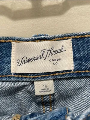 Universal Threads Mini Cut-Off High Rise Denim Shorts Women’s Size 16 thumbnail 6