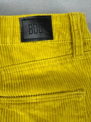 BDG Urban Outfitters Corduroy Mom Pants Womens 26 Mustard Yellow High Rise Y2K thumbnail 5