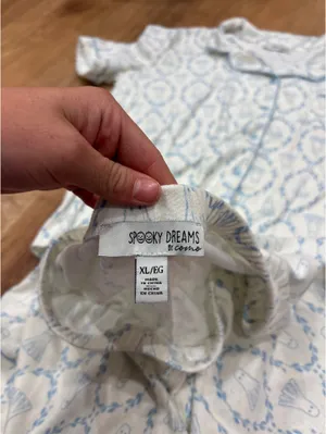Spooky dreams pj set white ghosts Size XL thumbnail 3