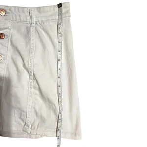 Celebrity Pink Womens White Button Front Denim Mini Skirt‎ Size 7/28 CJS0124028 thumbnail 7