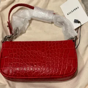 By far Mini Rachel Croc Embossed Leather Top Handle Bag thumbnail 6