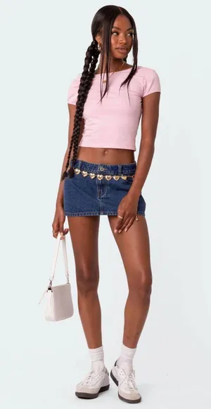 Edikted Open Back Tshirt thumbnail 1