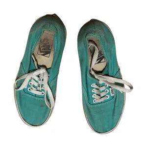 Teal Vans Worn Sneakers thumbnail 1