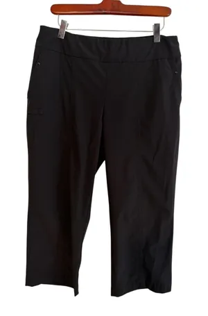 Chico's Zenergy Golf Pants Black 0.5 Womens Pull On Cropped Activewear thumbnail 1