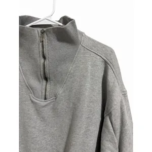 Free People‎ Movement Valley Girl Quarter Zip Sweatshirt Gray Women's Size Small thumbnail 8