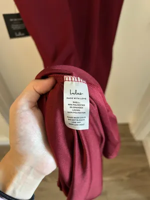 Lulus Infinite Glory Wine Red Maxi Dress Wedding Party Cocktail Size M NWT thumbnail 12