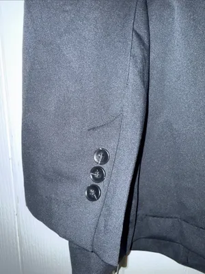 HALARA Black Single-Breasted Blazer with Flap Pockets thumbnail 5