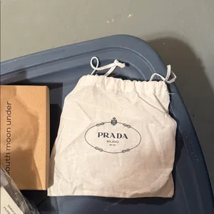 Prada Cream Drawstring small Pouch thumbnail 2