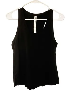 Lululemon Athletica Black Women's Tank Top Size 6 Racerback Athletic Workout thumbnail 1