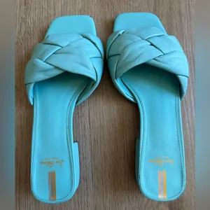 Sam Edelman Oaklie Woven Braided Rio Blue Contemporary Heels Size 7.5 thumbnail 2