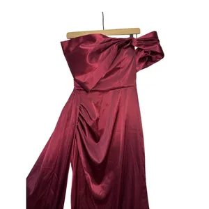 Moda Glam Vienna Statement Bow Gown With Sash‎ Merlot Size 6 Prom Wedding Guest thumbnail 12