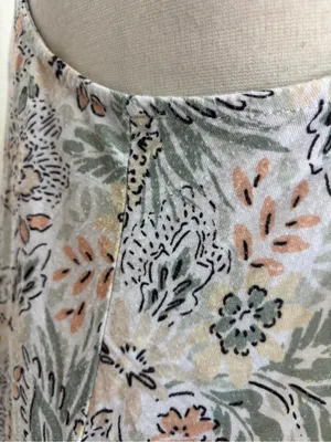 Sage Green & Peach Floral PJ Set thumbnail 5