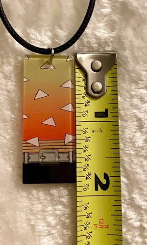 Handmade Anime demon slayer Zenitsu necklace unisex!! NEW gift💚 thumbnail 2