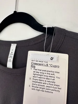 Lululemon Crescent Long Sleeve *Cupro Rib Intergalactic 6 thumbnail 3