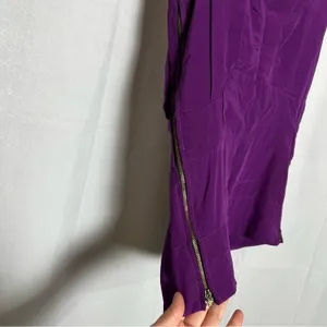 Chloe Purple Zipper Side Sleeveless Blouse‎ thumbnail 3