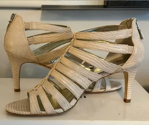 Alfani Beige Strappy Heeled Sandals thumbnail 1
