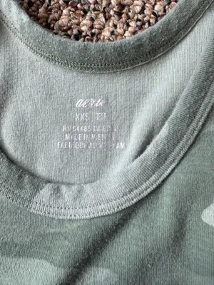 Green camo aerie tank top thumbnail 3