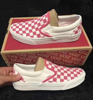 VANS off the wall checkerboard pink slip on shoes sneakers women’s 8 new thumbnail 1