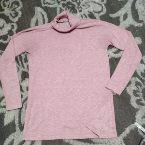 J Crew Medium Tunic Sweater Vintage Fleece Turtleneck thumbnail 1
