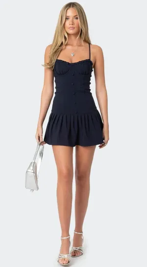 Edikted Navy Dress thumbnail 1