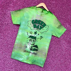 Green Day Basket Case Punk Rock Tie Dye Tshirt size Small thumbnail 3