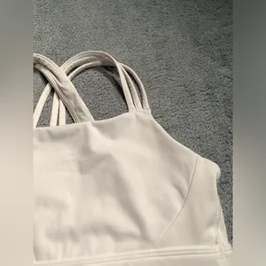 Athleta White Sports Bra thumbnail 3
