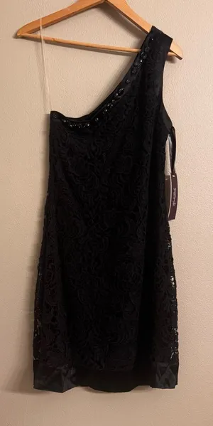 HALE‎ BOB One-Shoulder Lace Cocktail Dress thumbnail 1