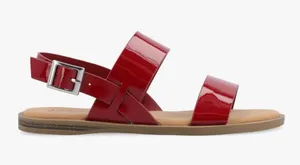 JOURNEE LAVINE MULTI STRAP SANDALS IN STATEMENT SIZE 5.5 Red thumbnail 1