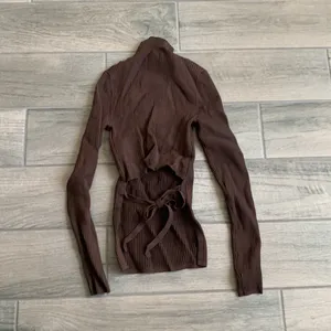 Babaton brown ribbed top thumbnail 4