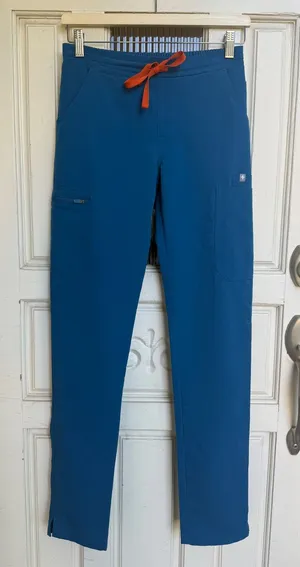 FIGS Technical Collection Alps Blue Scrub Pants TW2000T Womens Size XXS Tall thumbnail 1