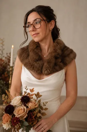 Vintage Mink Fur Collar Wrap Stole Womens Brown Genuine Vintage Glam Stole thumbnail 1
