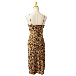 Nili Lotan for Target Leopard Print Silky Slip Maxi Dress, Size S thumbnail 3