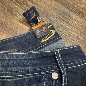 7 For All Mankind Dark Blue Flare Jeans thumbnail 4