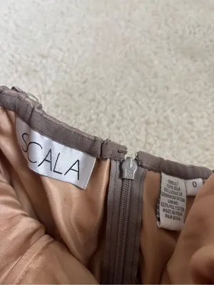Scala Silk Strapless Mini Dress thumbnail 2