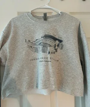 Gildan Auburn cropped crewneck thumbnail 1