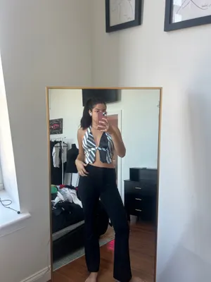 Tie Cropped Shein Top thumbnail 2