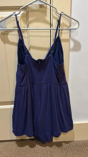 Altar'd State Navy Blue Romper thumbnail 1