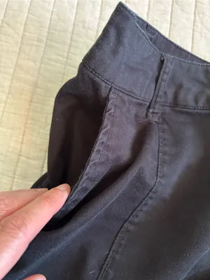 Abercrombie Vtg Y2K black chino cotton micro shorts 25” thumbnail 12