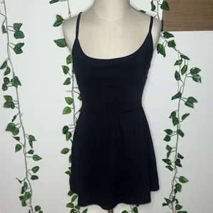 Hollister Gilly Hicks Black Tie Back Athletic Dress with Built In Shorts thumbnail 2