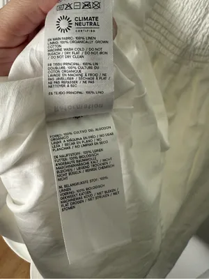 Reformation Malvina Linen Dress in White 6 thumbnail 9