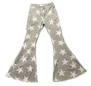 Toast Jeans Star Print Bell Bottoms thumbnail 1