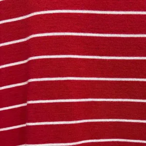 Land’s End Shaped Fit Red and White Stripe Cotton Long Sleeve Plus Size 1X thumbnail 3