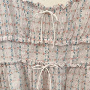 For Love and Lemons Libby Mini Eyelet Dress Size L NWT thumbnail 6