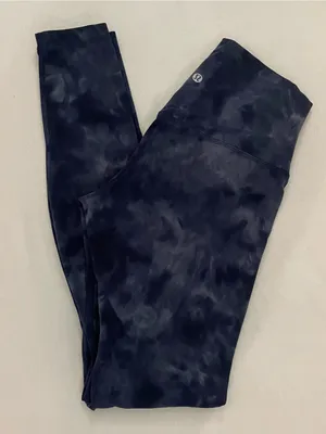 Lululemon Align High Rise 28” Pants Diamond Dye Grey Navy Blue Size 6 Leggings thumbnail 10