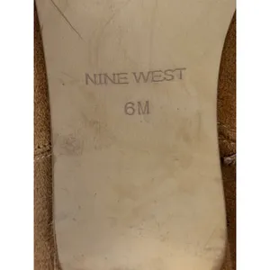 Nine West Tan Faux Suede Slouchy Pointed Toe Kitten Heel Boots Size 6M thumbnail 6