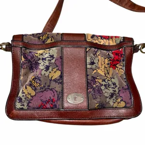 Fossil Reissue Floral Velvet Crossbody Bag Purse thumbnail 3