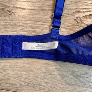 Aerie Pretty Luxury Blue Medium M Sequin Bra Bow‎ Accent Adjustable Straps thumbnail 5