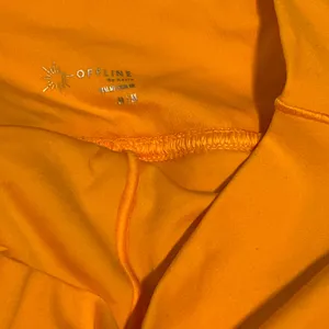 aerie Vibrant Orange Pleated Mini Skirt thumbnail 4