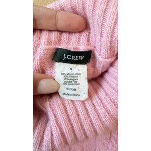 J. Crew Woman's Y2K Wool Blend Cable Knit Turtleneck Sweater Size Small thumbnail 6