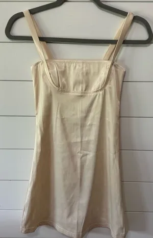 SheIn Beige mini slip dress thumbnail 1
